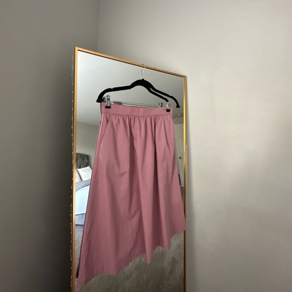 oodji Dresses & Skirts - Dusty Rose Cotton Poplin Midi Skirt